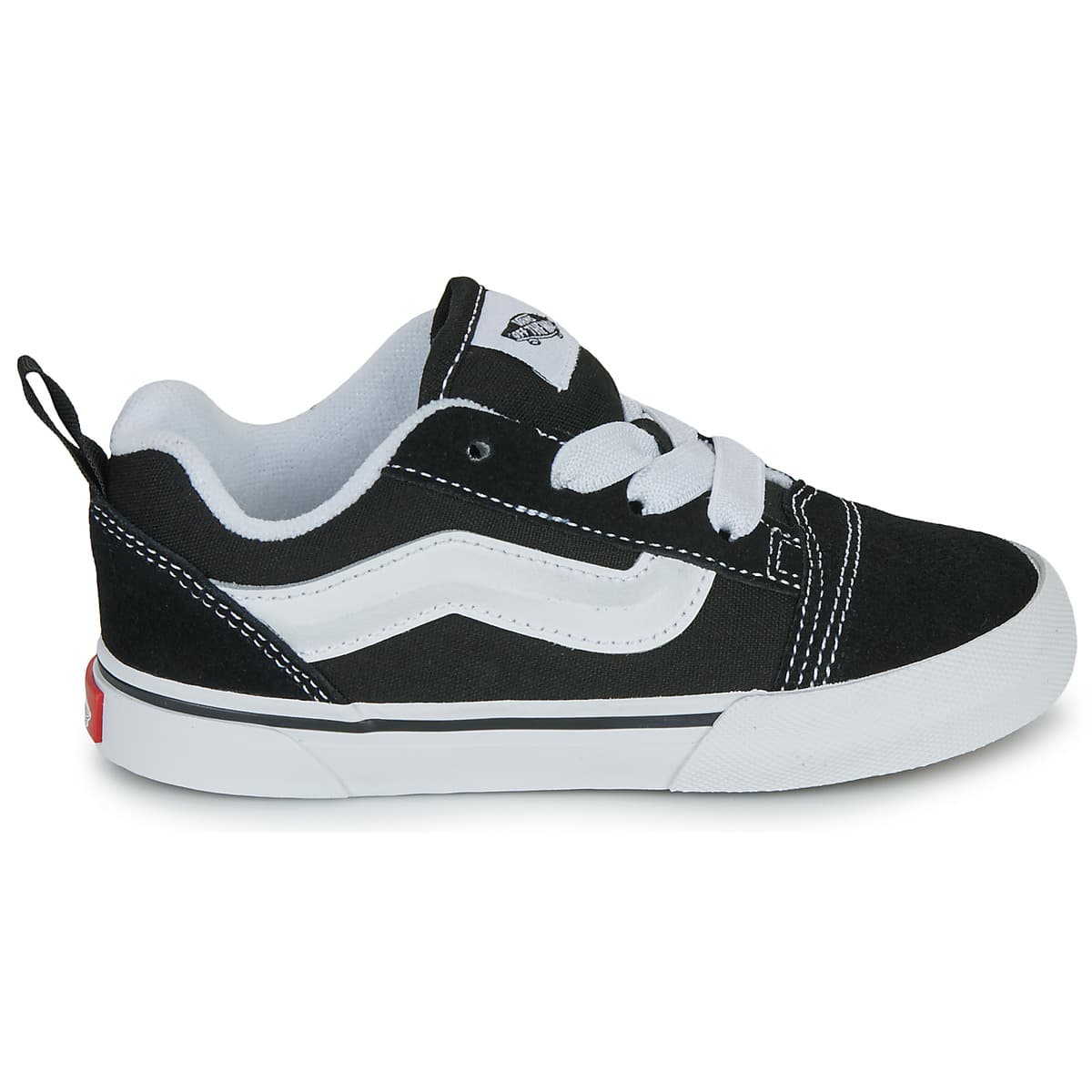 Παιδικό Χαμηλό Casual Vans Knu Skool Elastic Lace Χρώματος Μαύρο VN000D0K6BT1