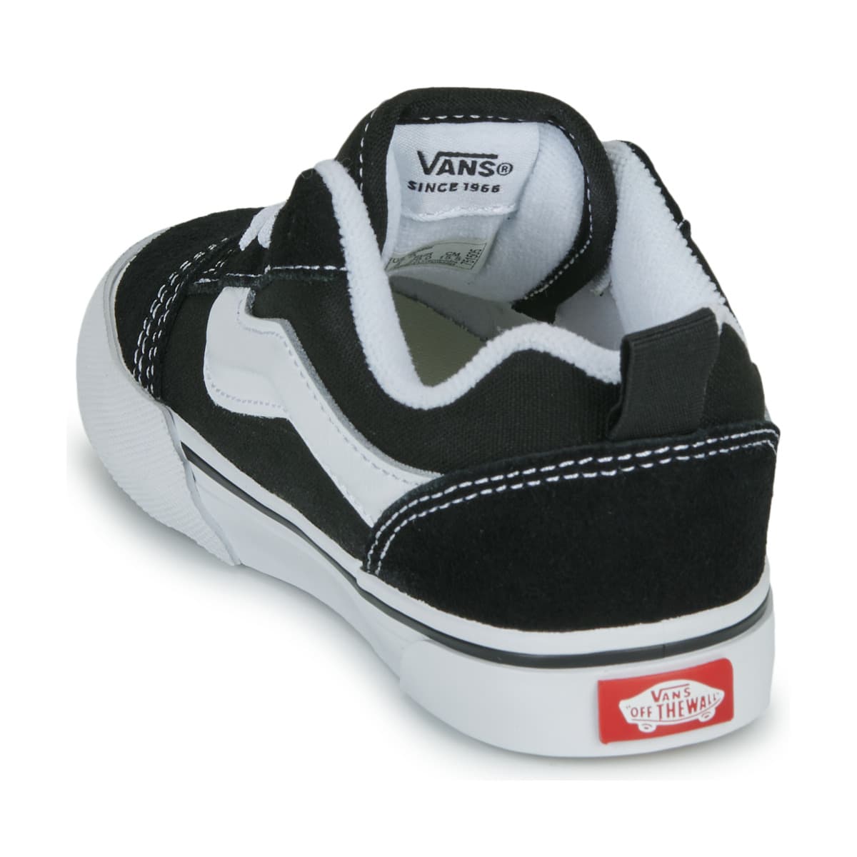 Παιδικό Χαμηλό Casual Vans Knu Skool Elastic Lace Χρώματος Μαύρο VN000D0K6BT1