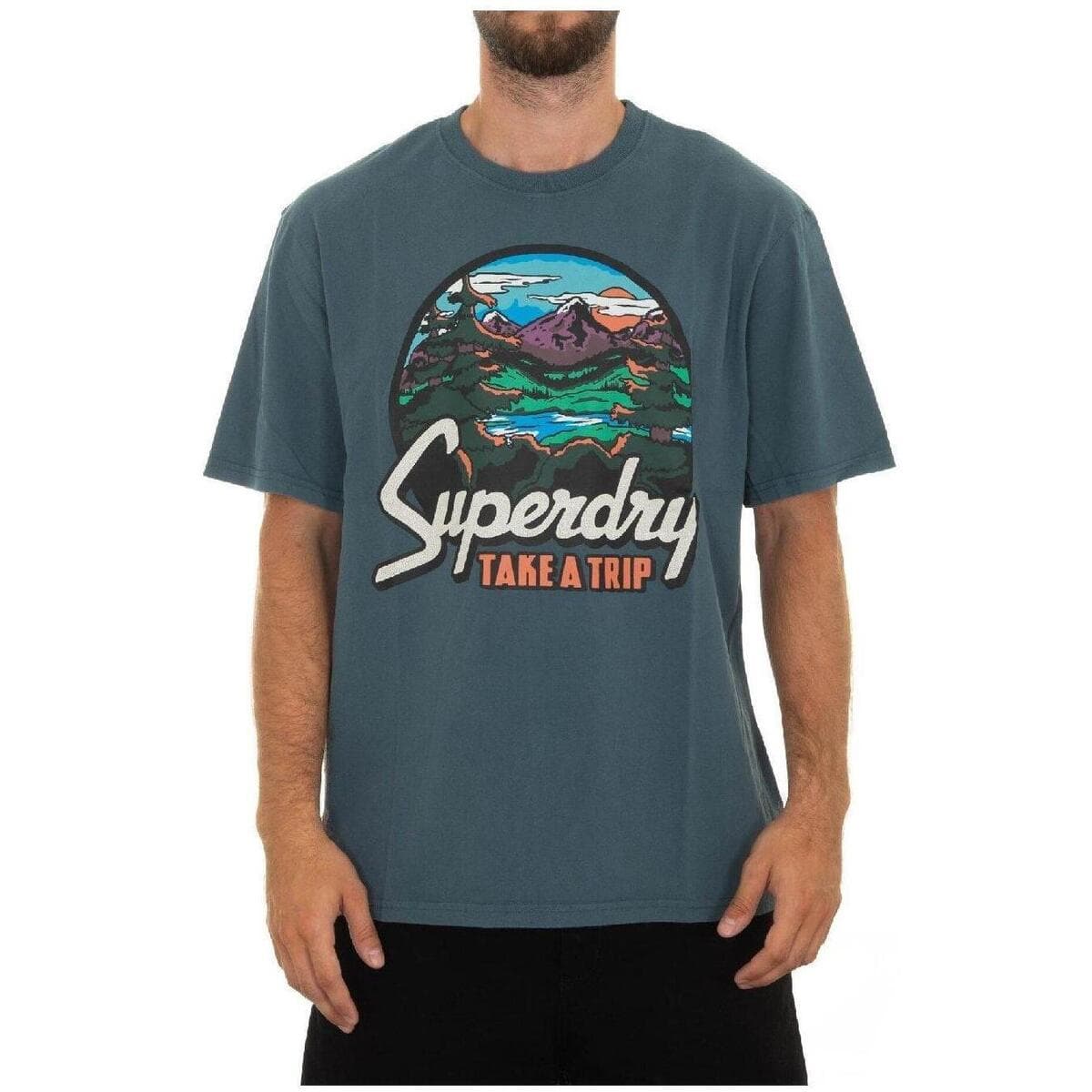 Men's T-Shirts Superdry Blue