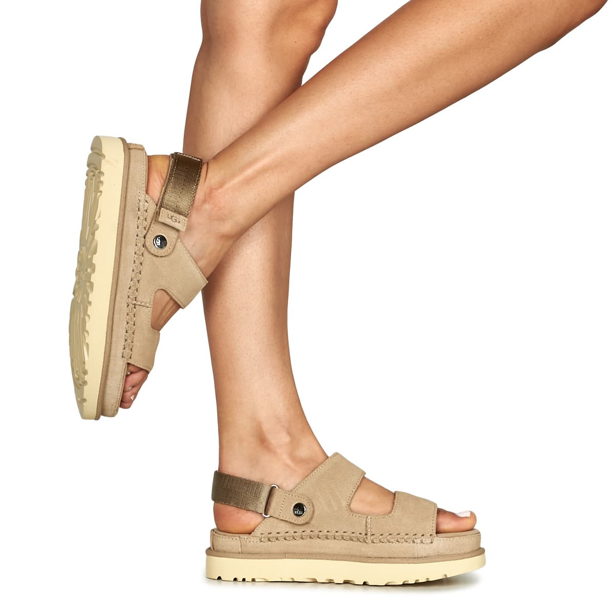 Goldenstar Glide Suede Leather Sandals Women Ugg