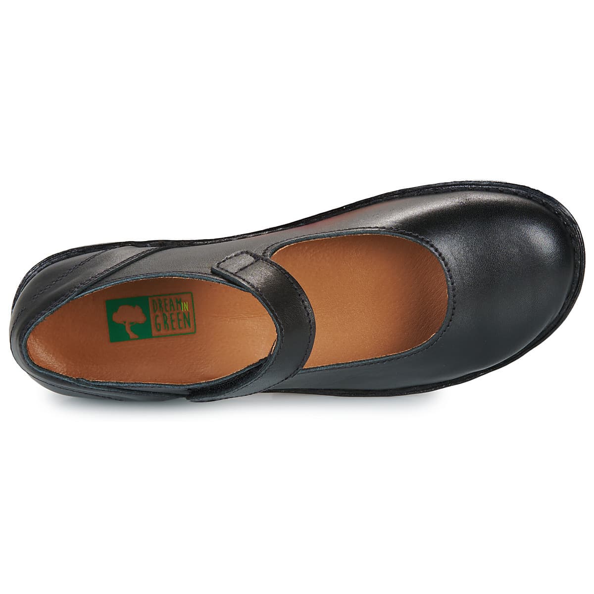 Women's Ballet Flats Dream in Green Black