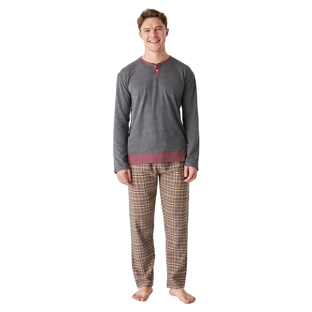Men's Pajamas J&j Brothers Gray