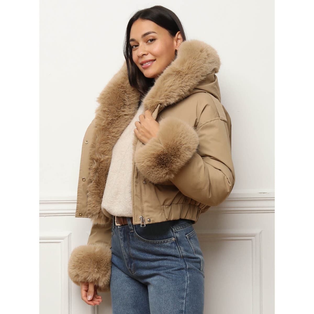 Women's Coats La Modeuse Beige