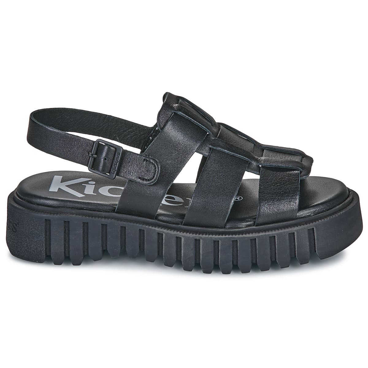Women's Platforms Kickers Black