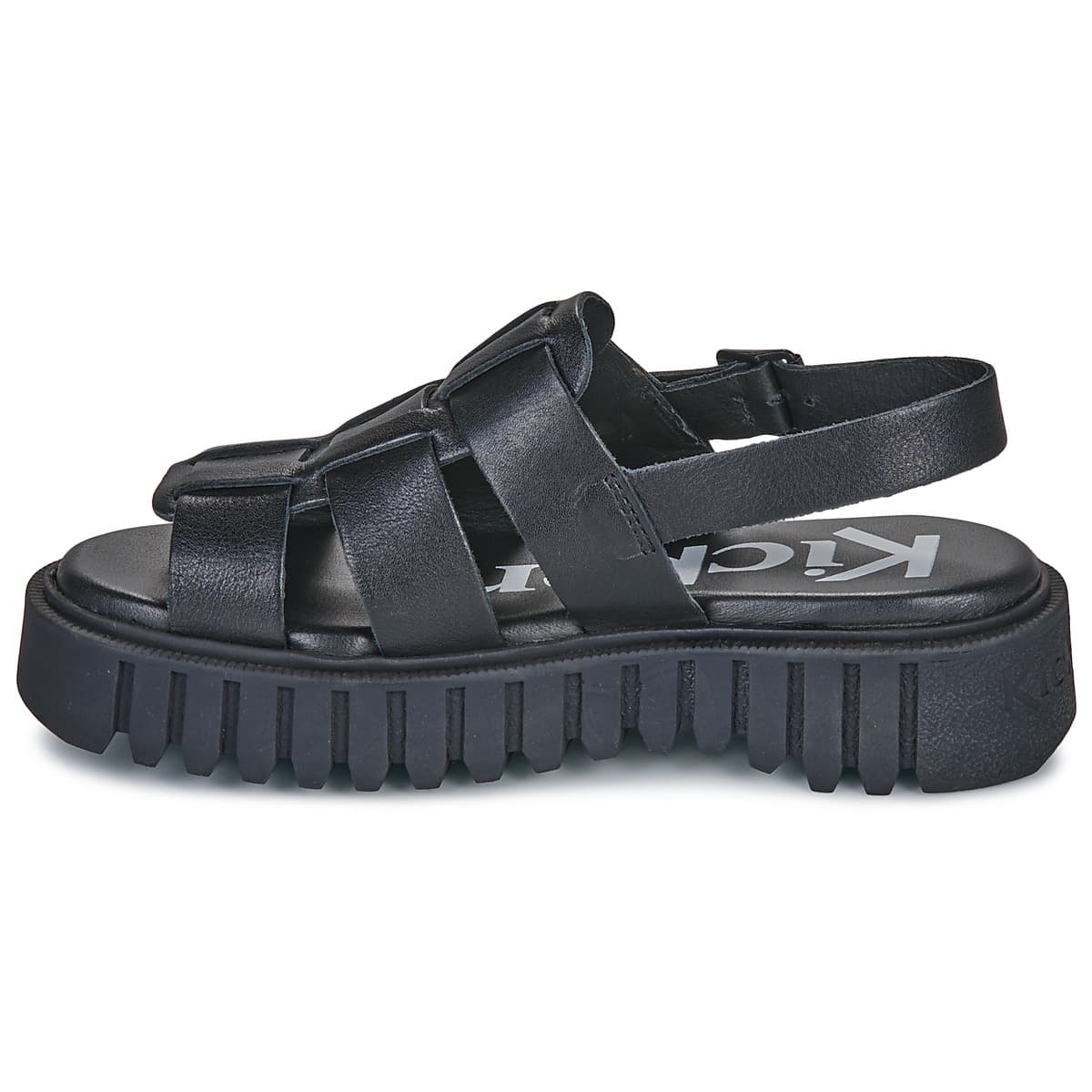 Women's Platforms Kickers Black