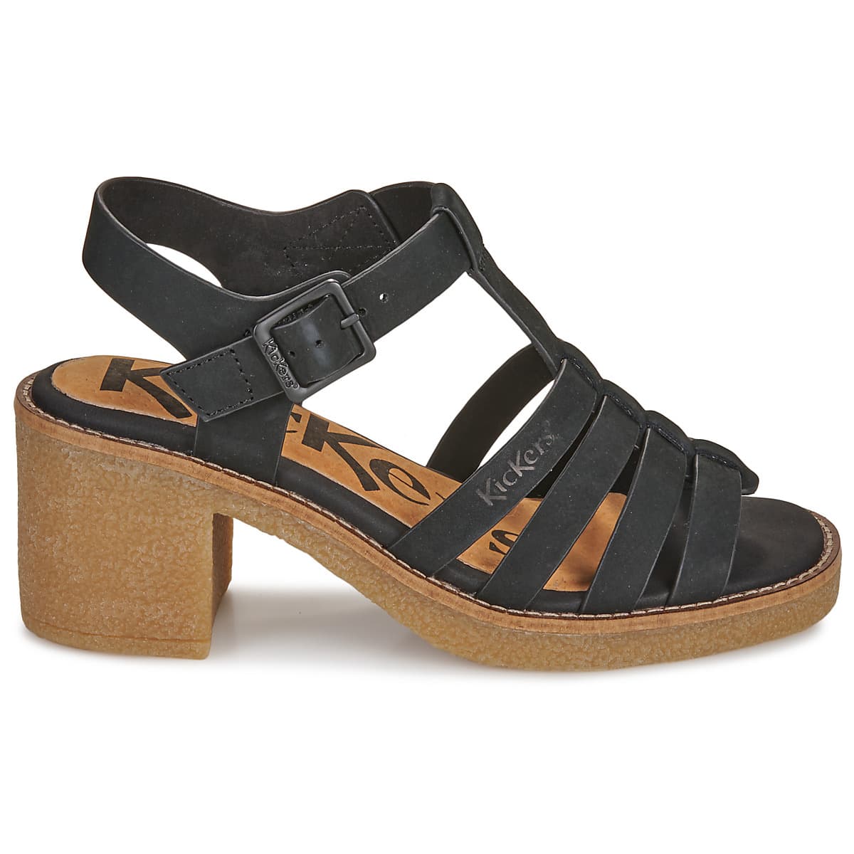 Women's Sandals Kickers Black