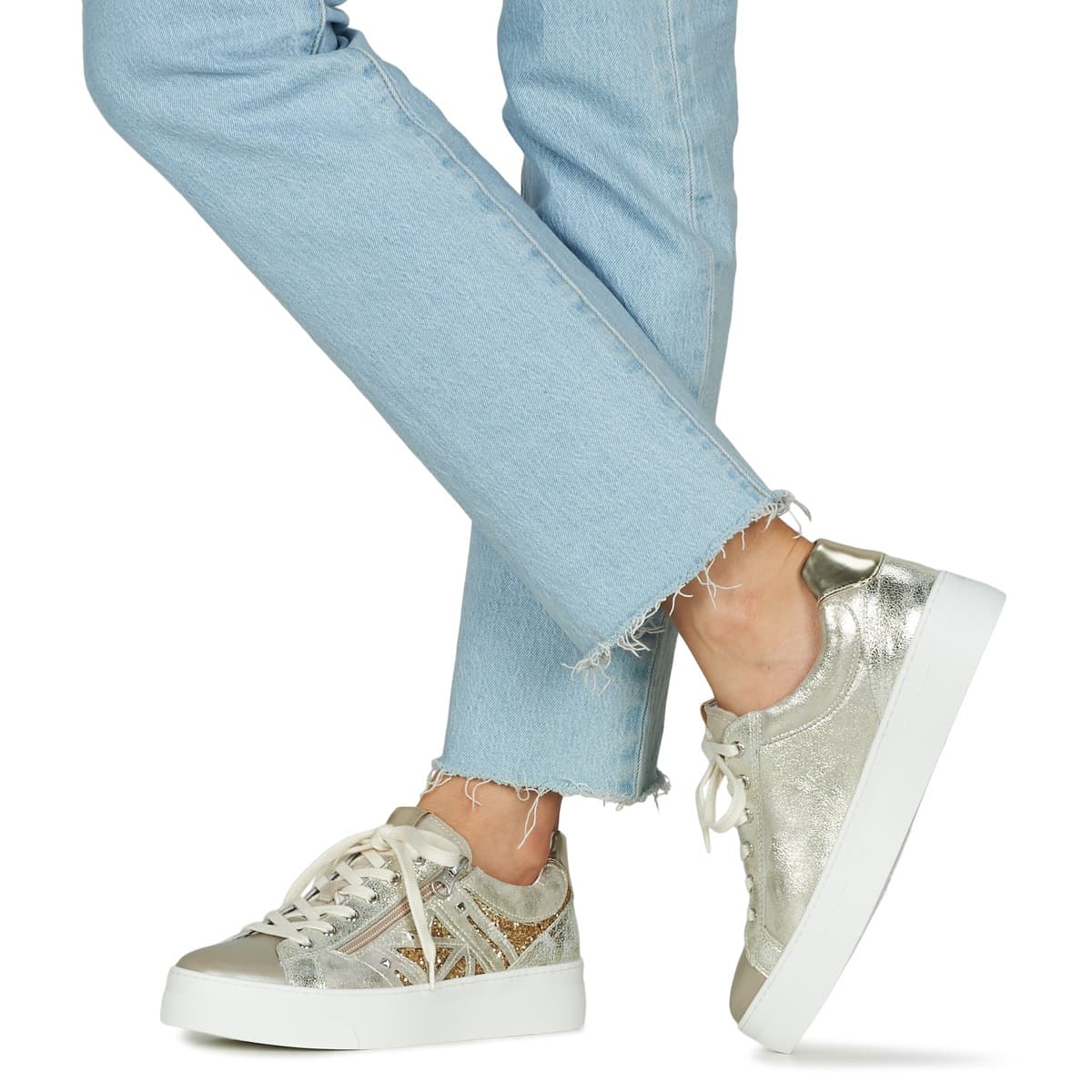 Women's Sneakers NeroGiardini Gold