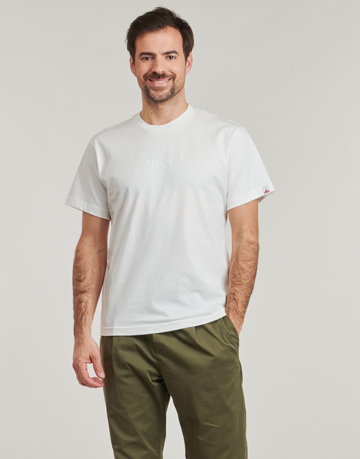 Men's T-Shirts Replay White