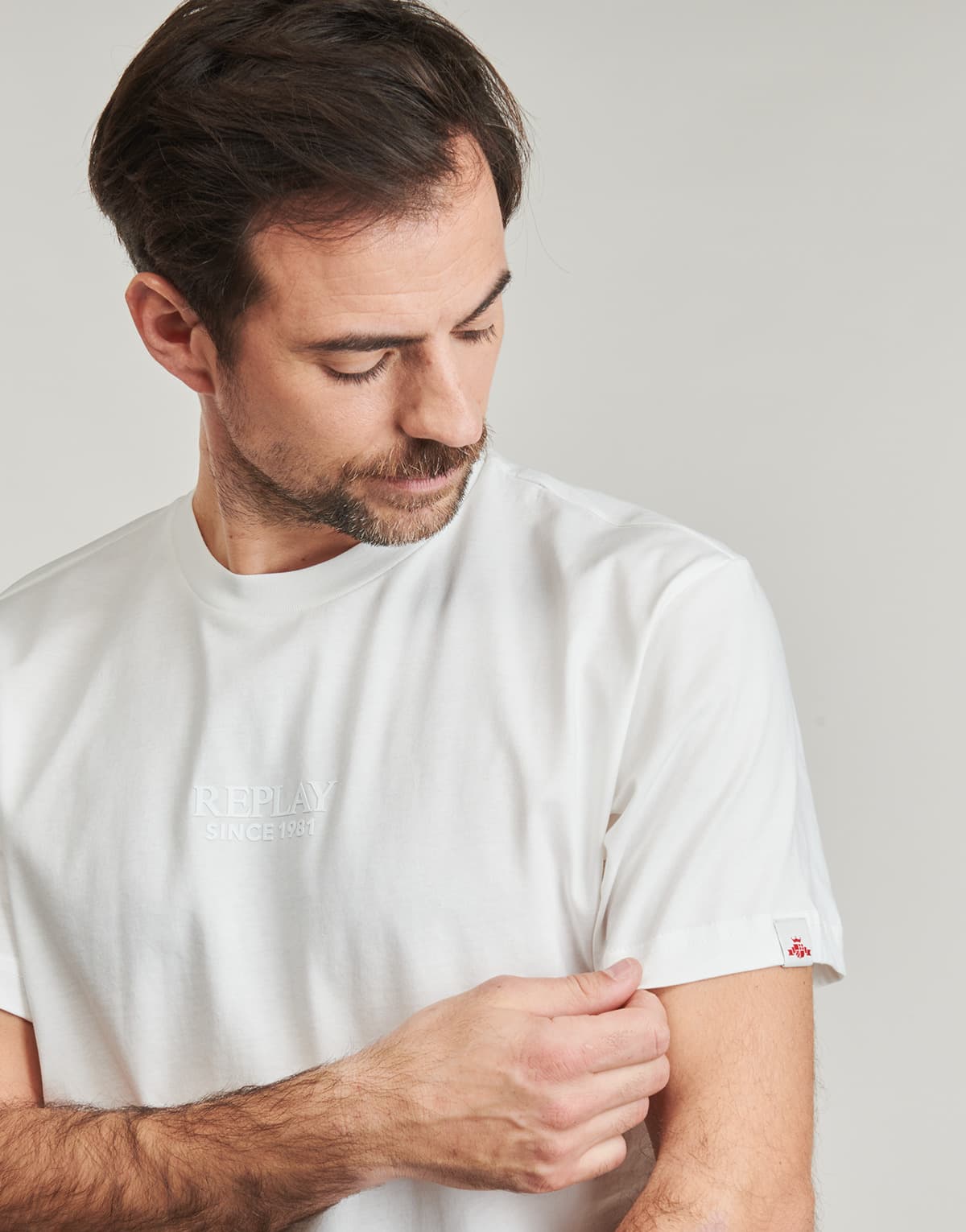 Men's T-Shirts Replay White