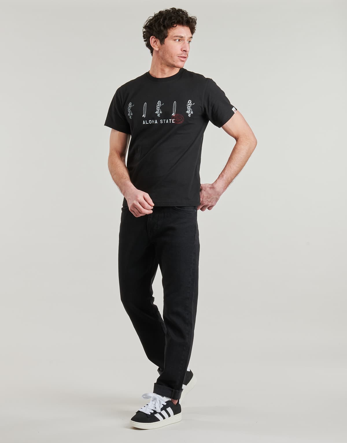 Men's T-Shirts Replay Black