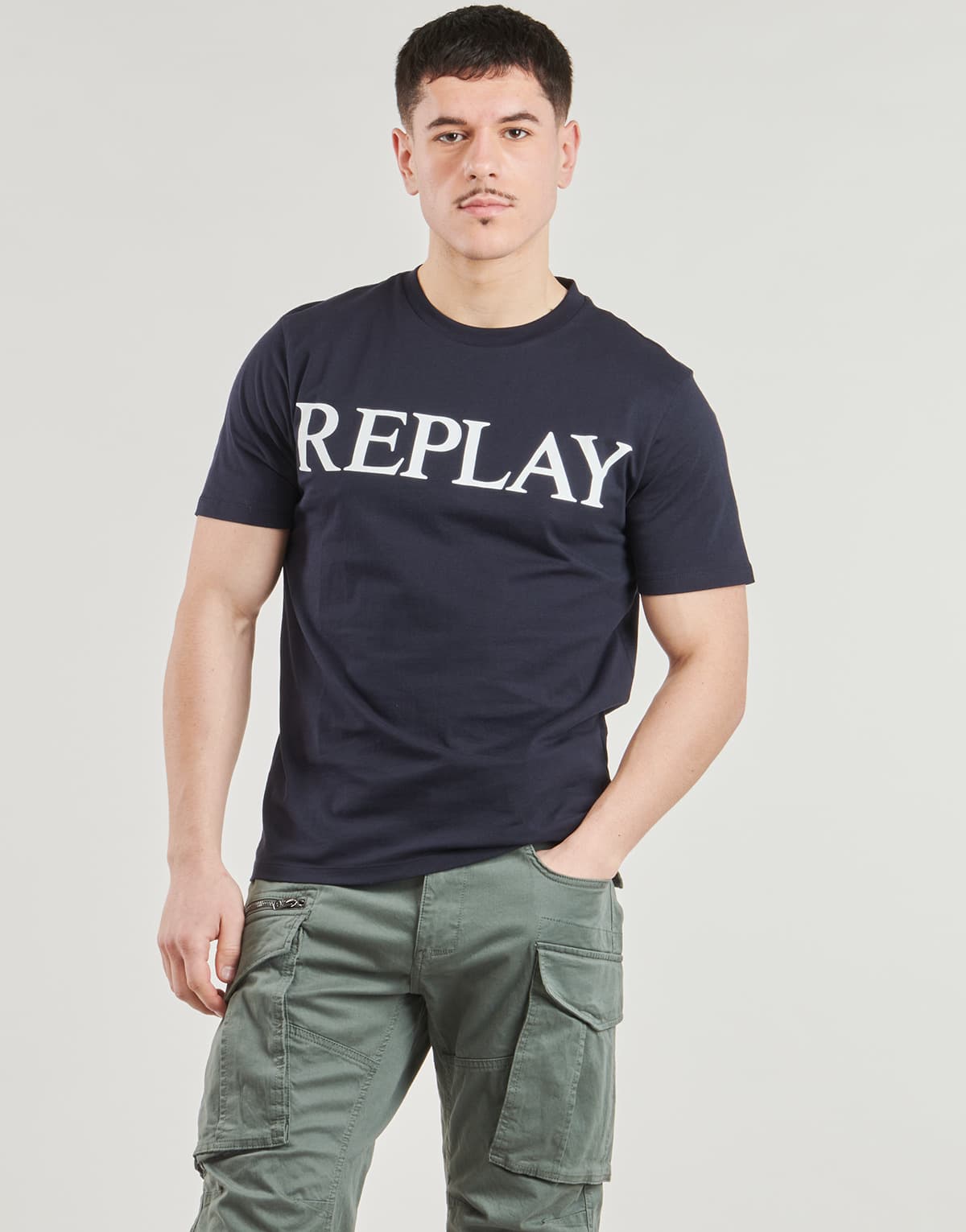 Men's T-Shirts Replay Blue