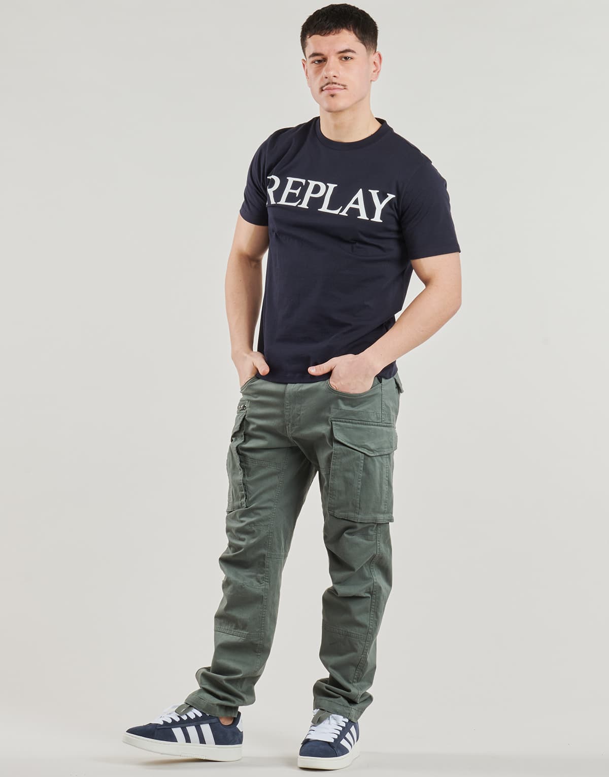 Men's T-Shirts Replay Blue