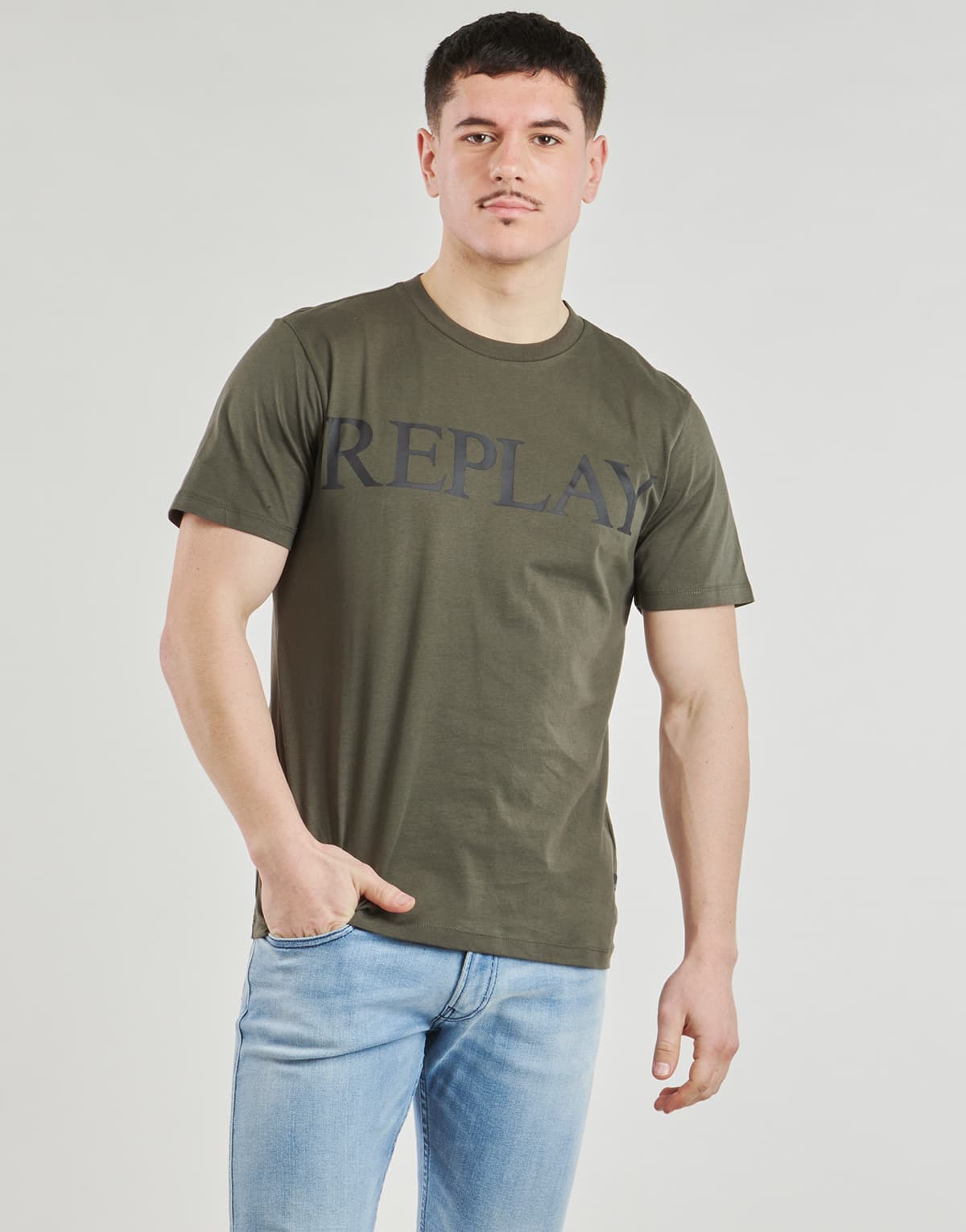 Men's T-Shirts Replay Khaki