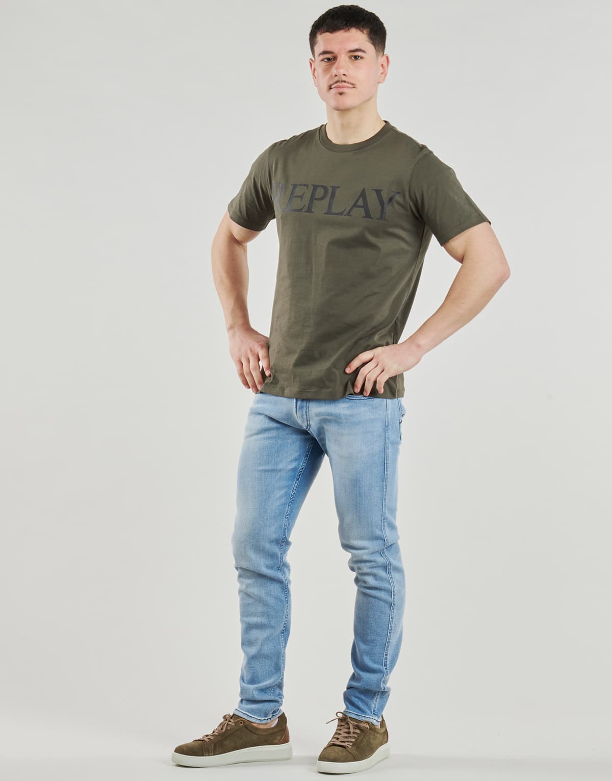 Men's T-Shirts Replay Khaki