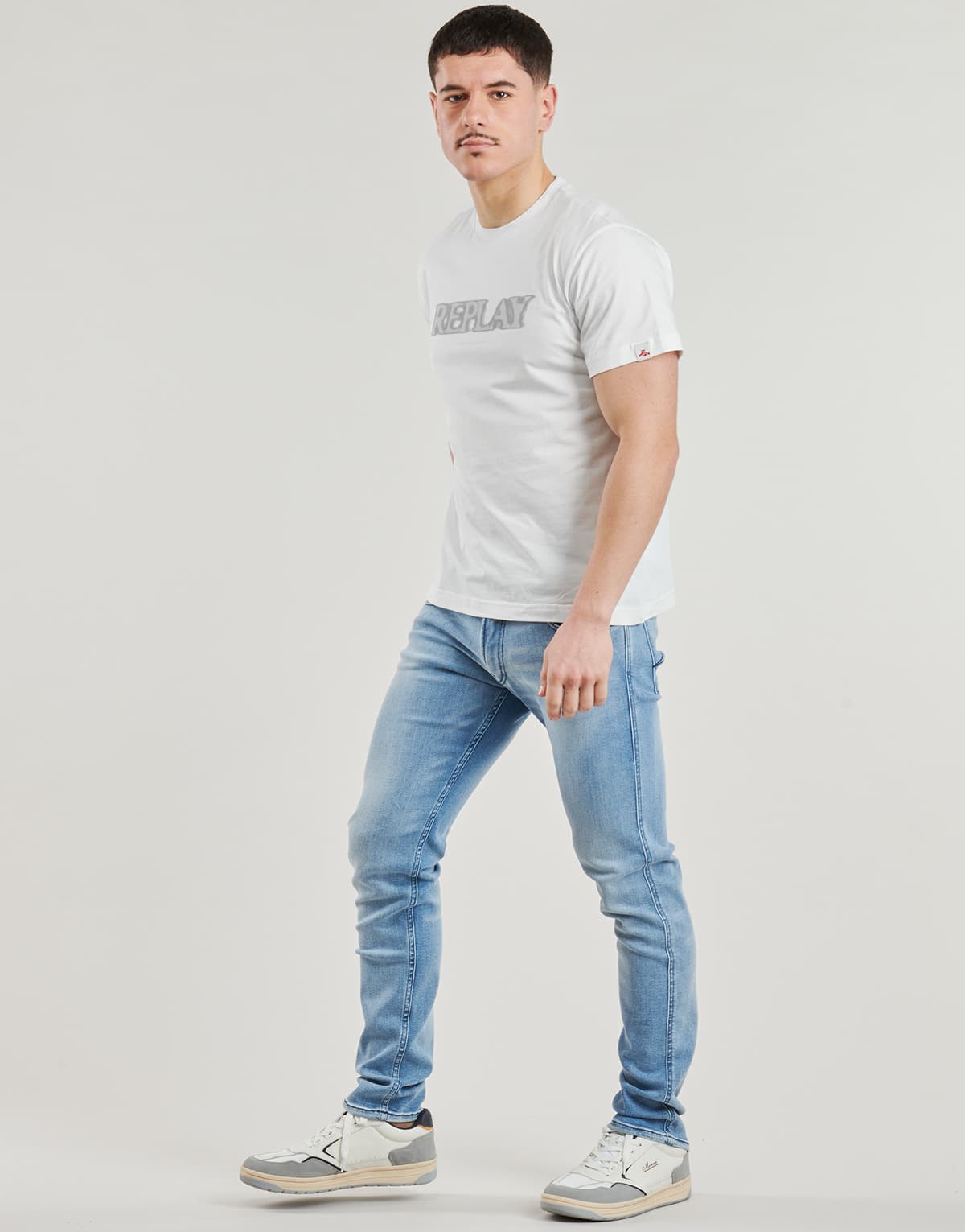 Men's T-Shirts Replay White