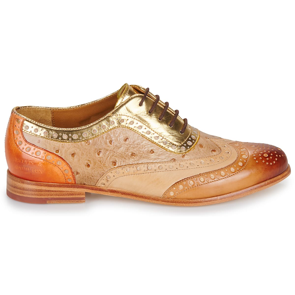 Women's Derby Shoes Melvin & Hamilton Brown