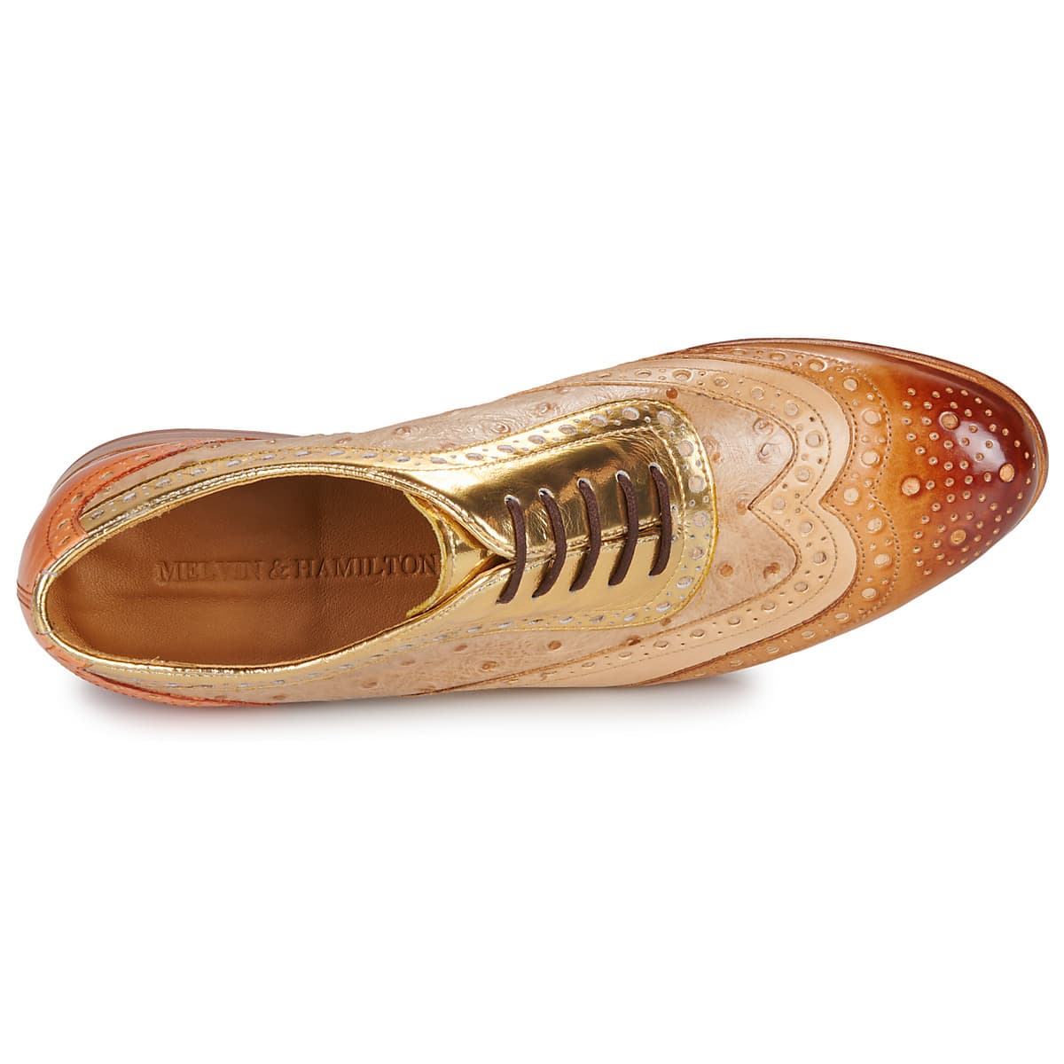 Women's Derby Shoes Melvin & Hamilton Brown
