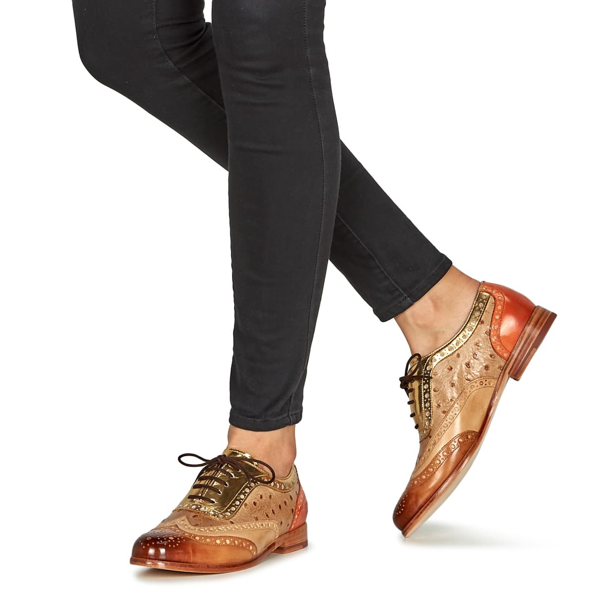 Women's Derby Shoes Melvin & Hamilton Brown