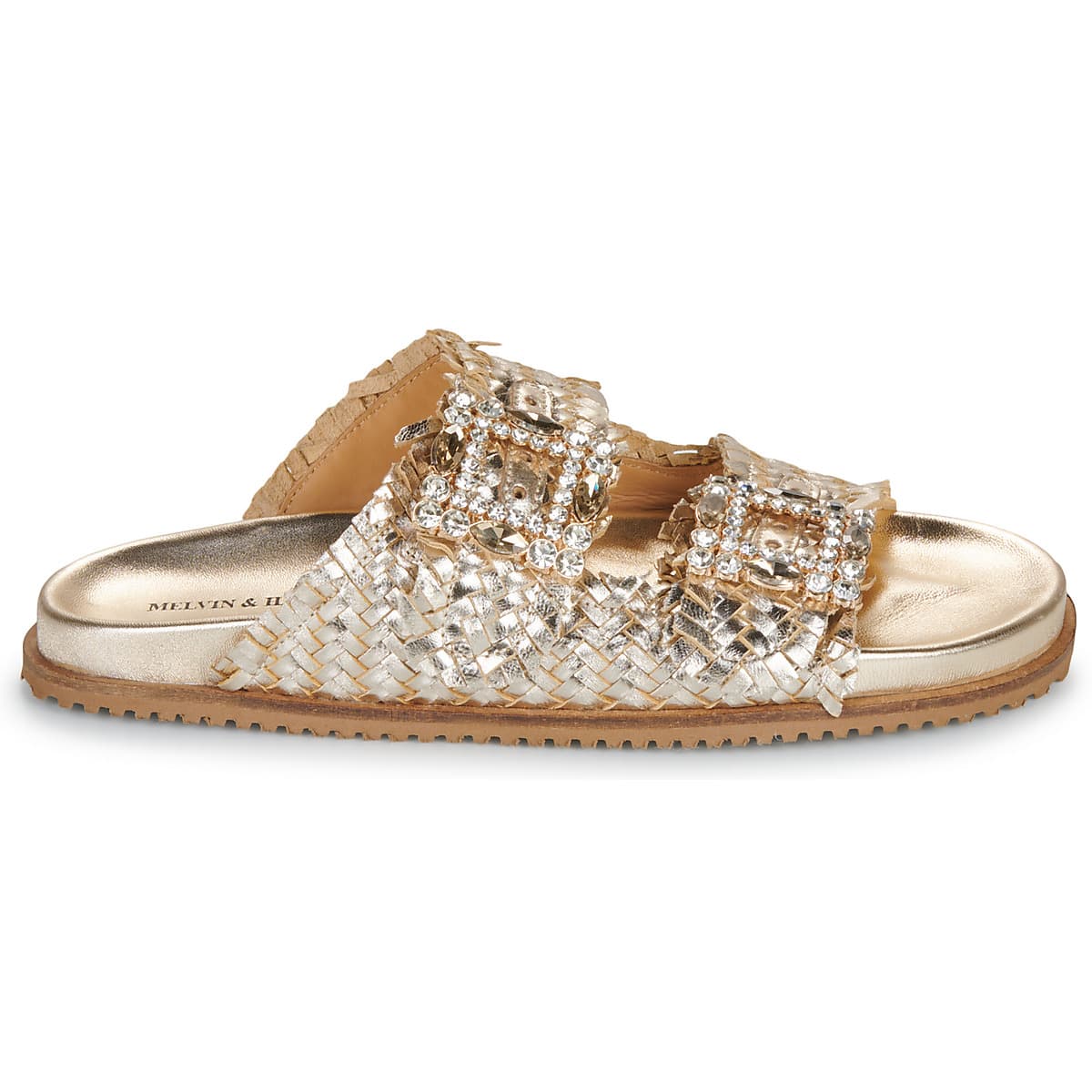 Women's Mules Melvin & Hamilton Gold