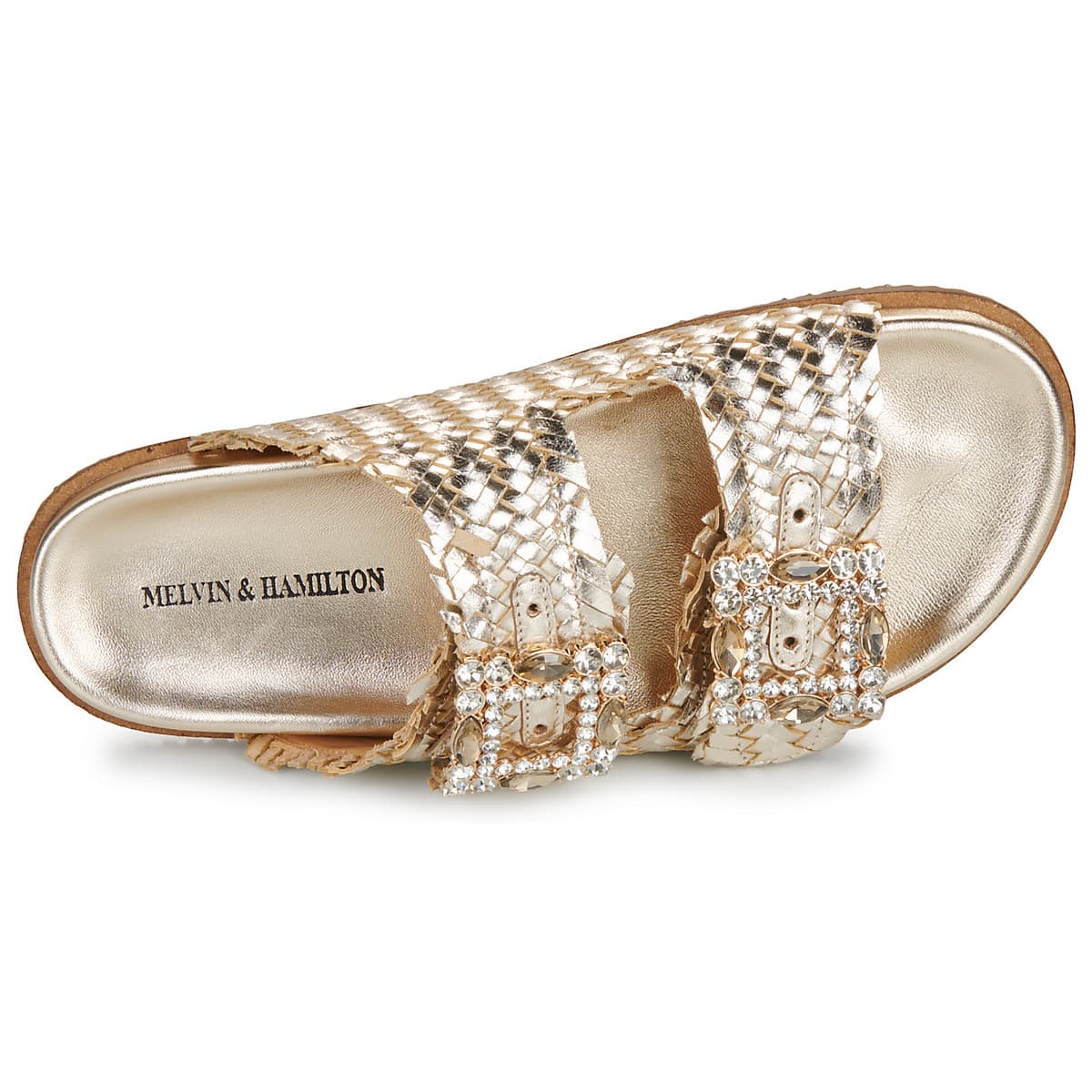 Women's Mules Melvin & Hamilton Gold