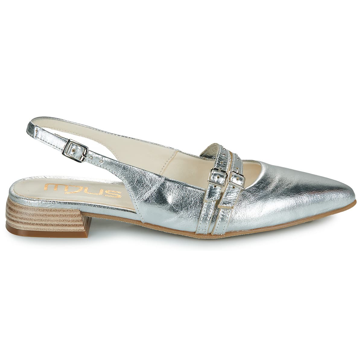 Women's Ballet Flats Mjus Silver