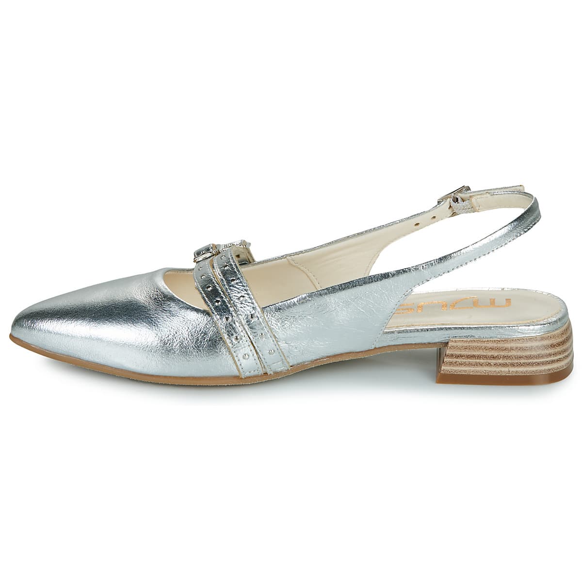 Women's Ballet Flats Mjus Silver
