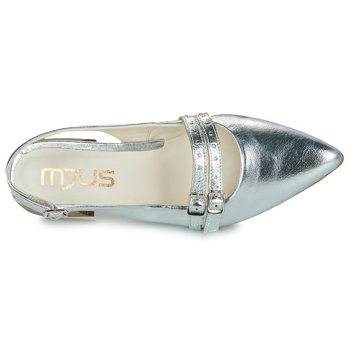 Women's Ballet Flats Mjus Silver
