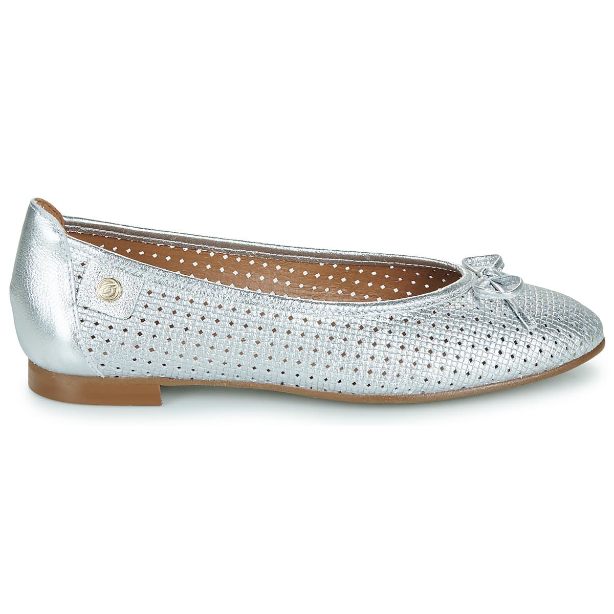 Women's Ballet Flats Betty London Silver