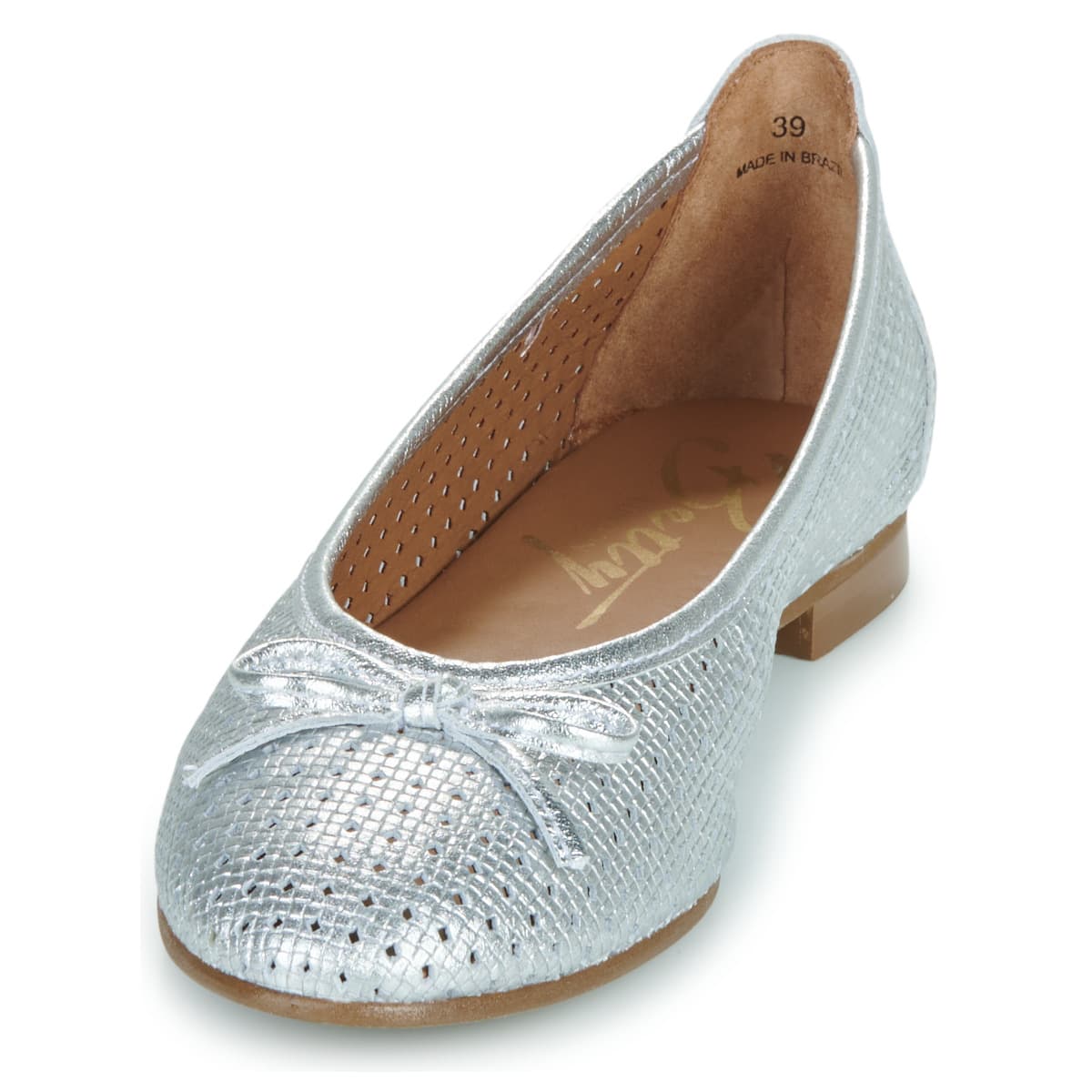 Women's Ballet Flats Betty London Silver