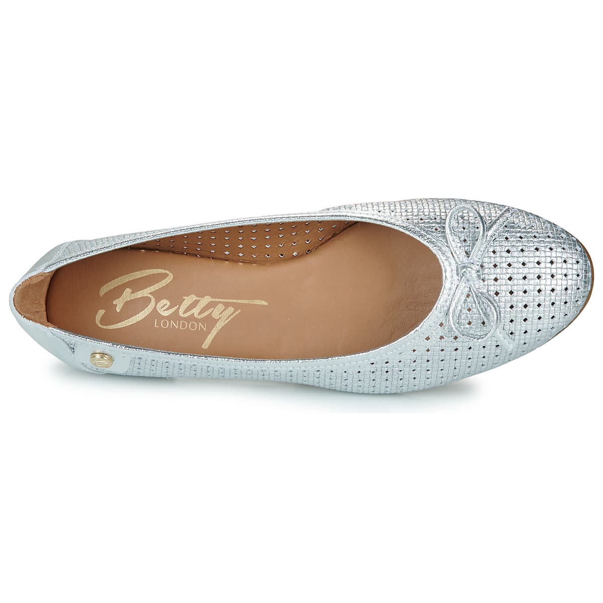 Women's Ballet Flats Betty London Silver