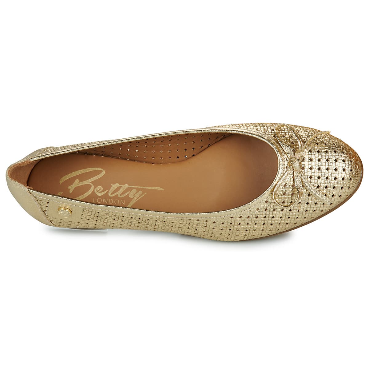 Women's Ballet Flats Betty London Gold
