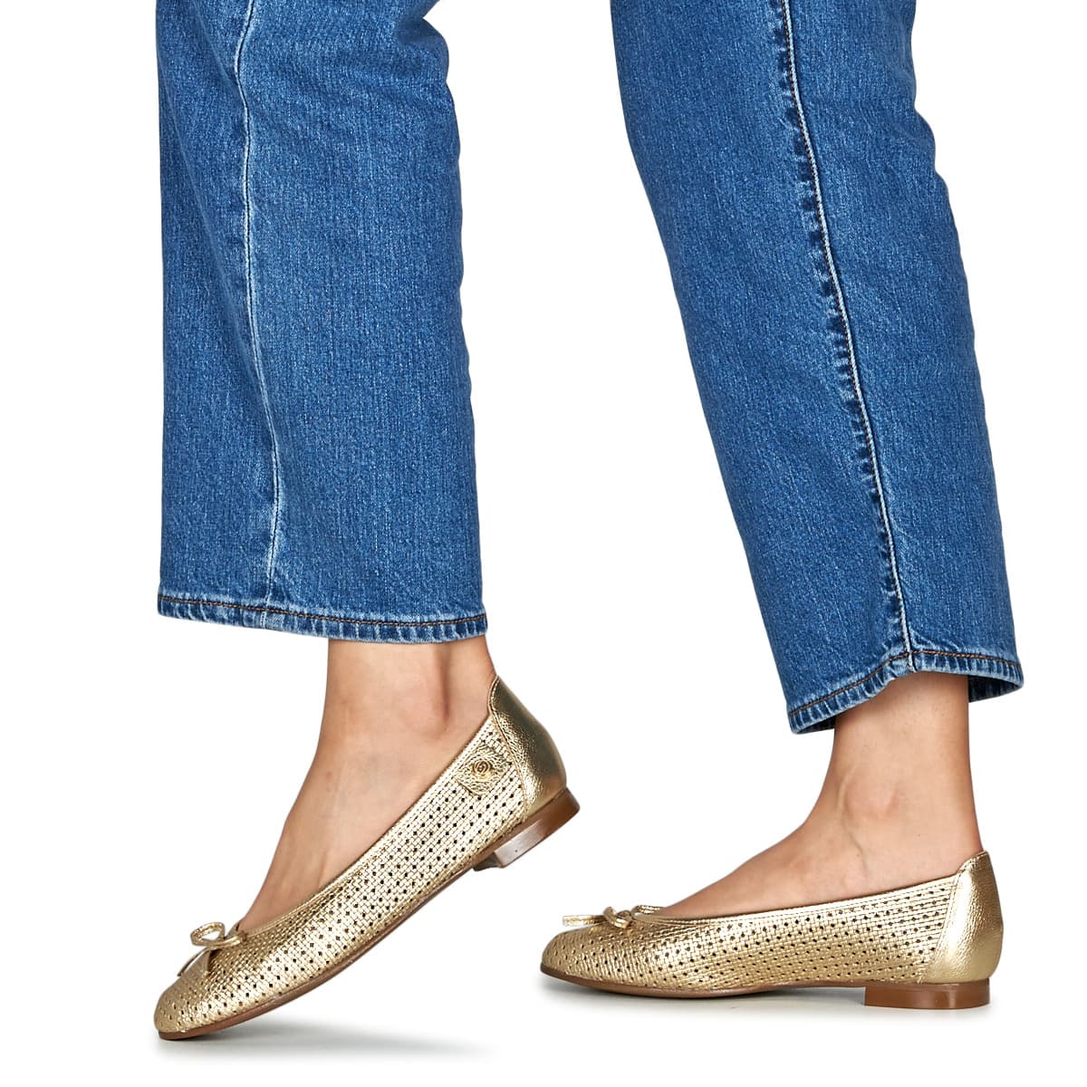 Women's Ballet Flats Betty London Gold