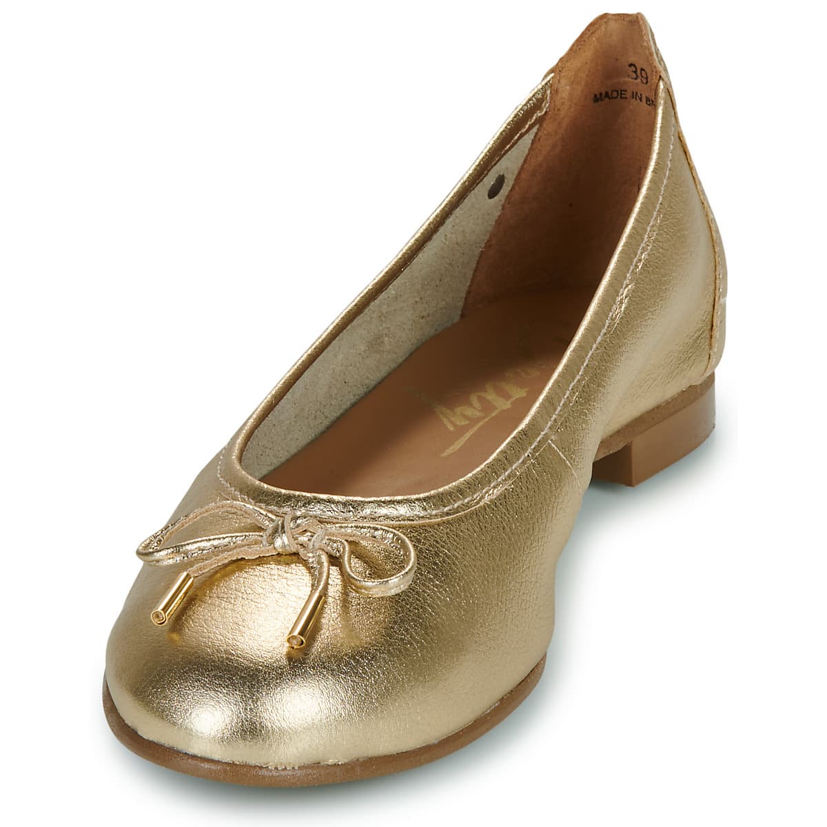 Women's Ballet Flats Betty London Gold