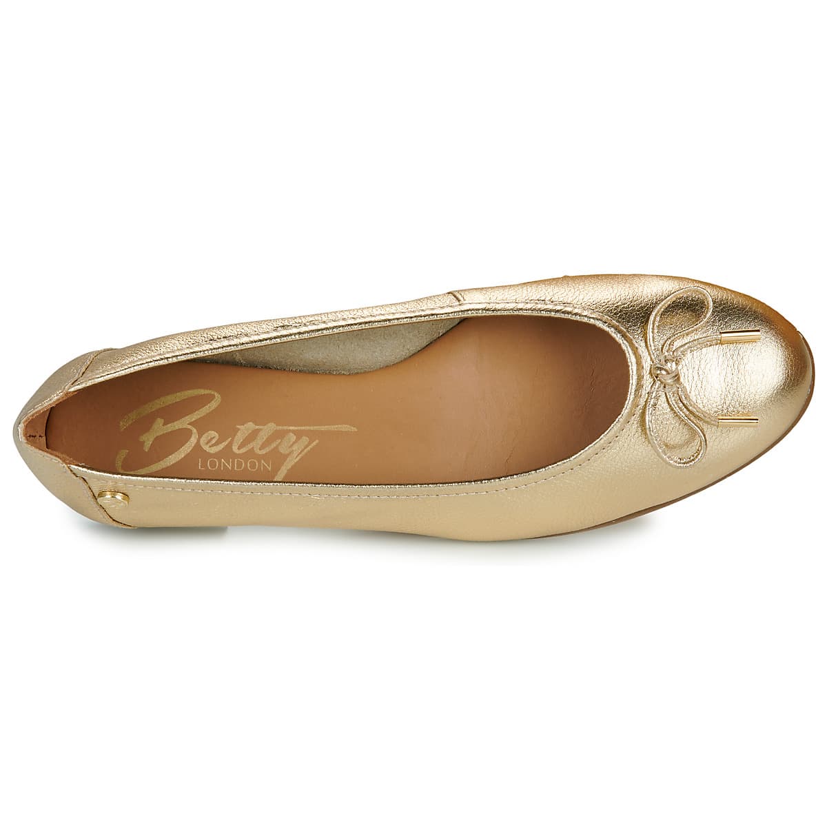 Women's Ballet Flats Betty London Gold