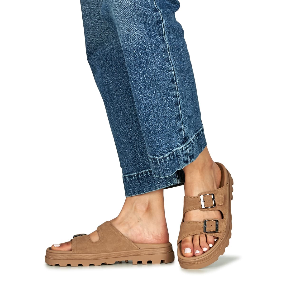 Women's Mules Palladium Brown