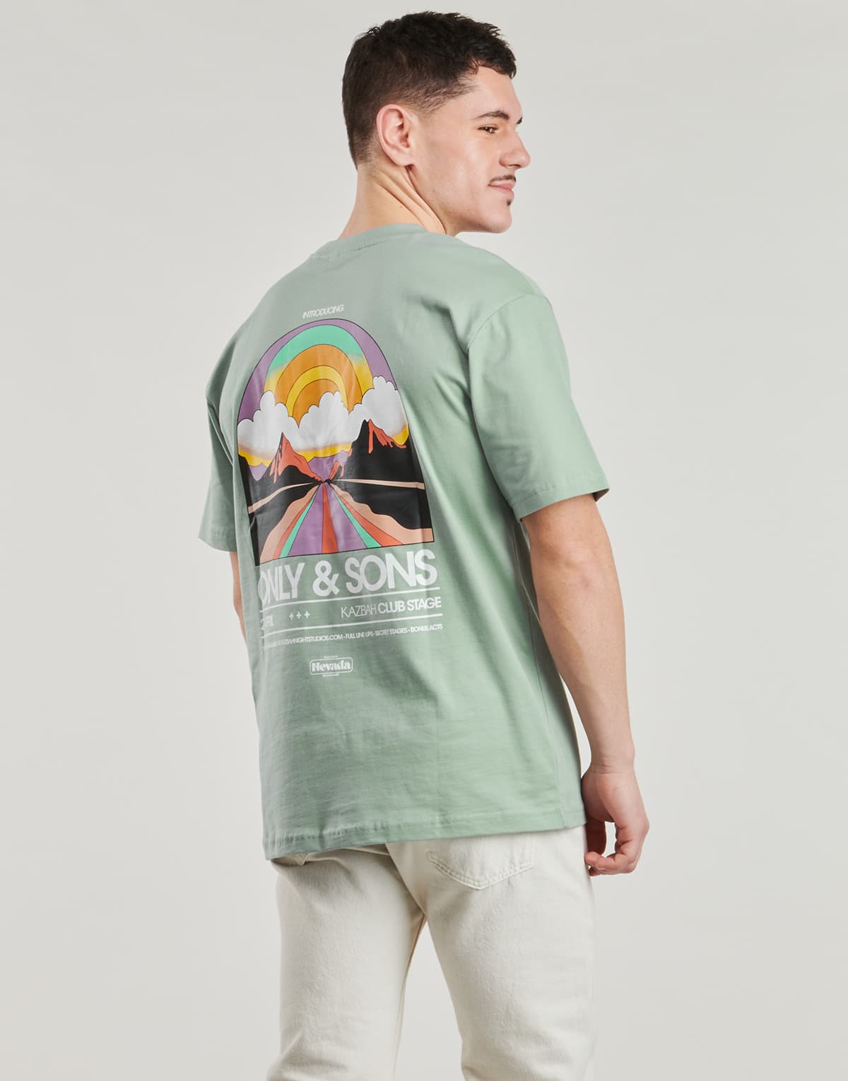 Men's T-Shirts Only & Sons Green