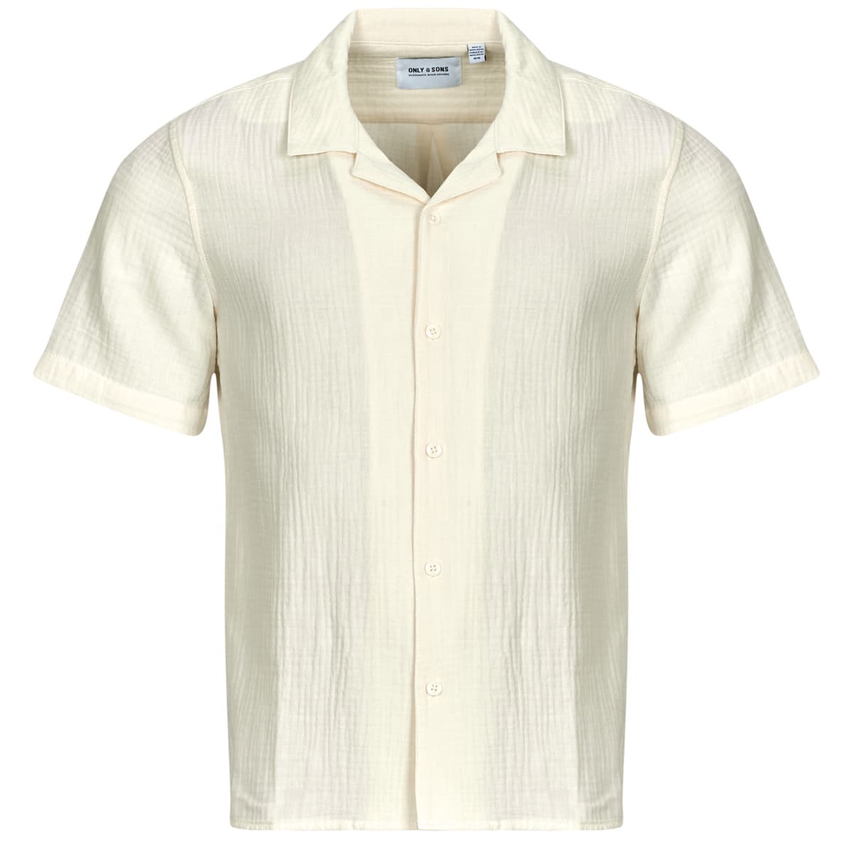 ONLY&SONS ONSKYLE 0158 SS SHIRT NOOS 22029217-Egret Ecru
