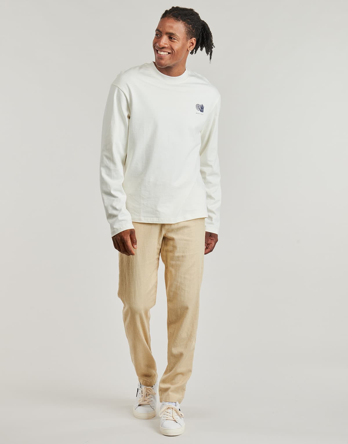 Men's Pants Selected Beige