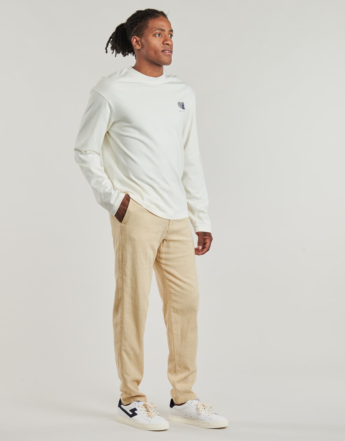 Men's Pants Selected Beige