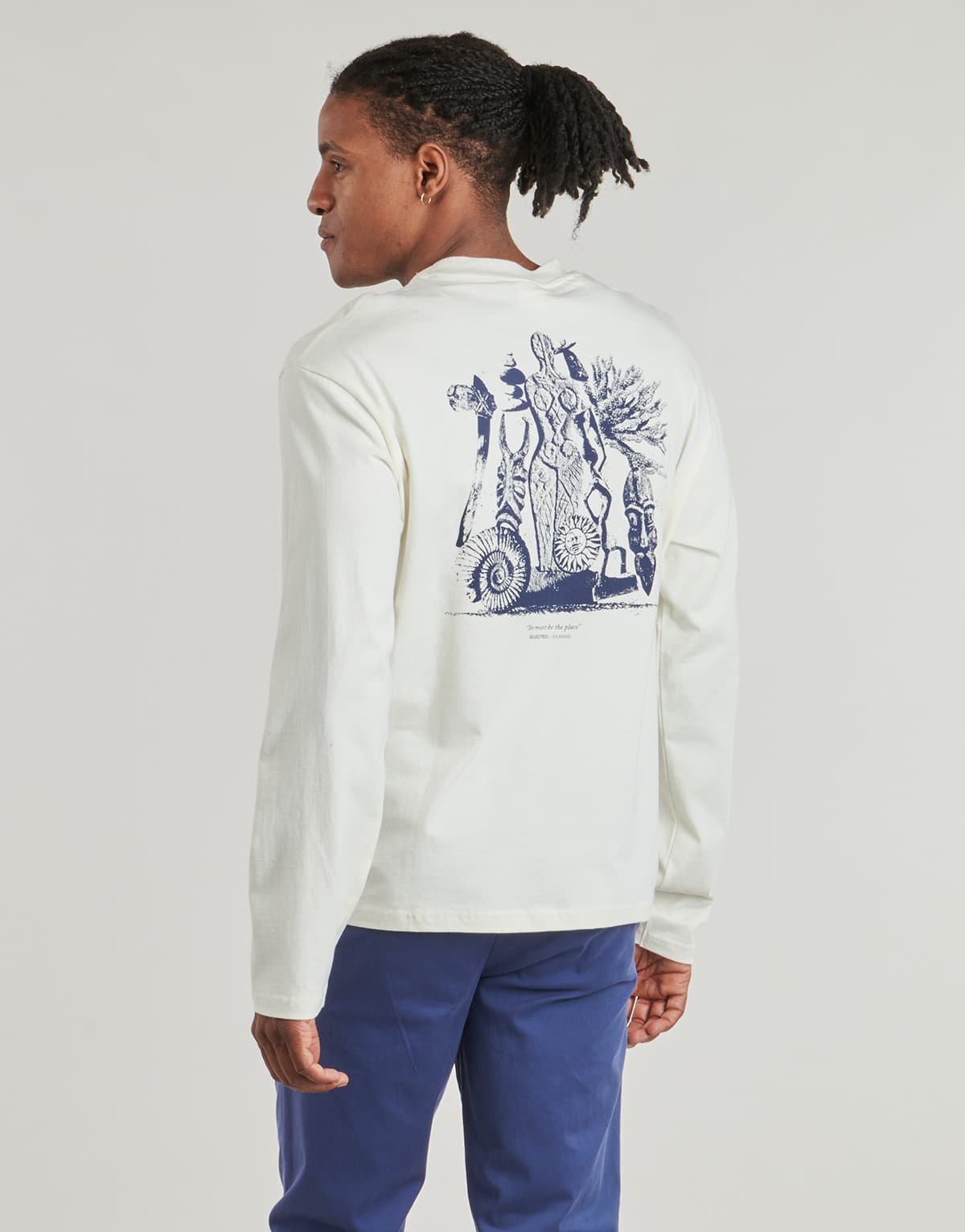 Men's T-Shirts Selected Beige