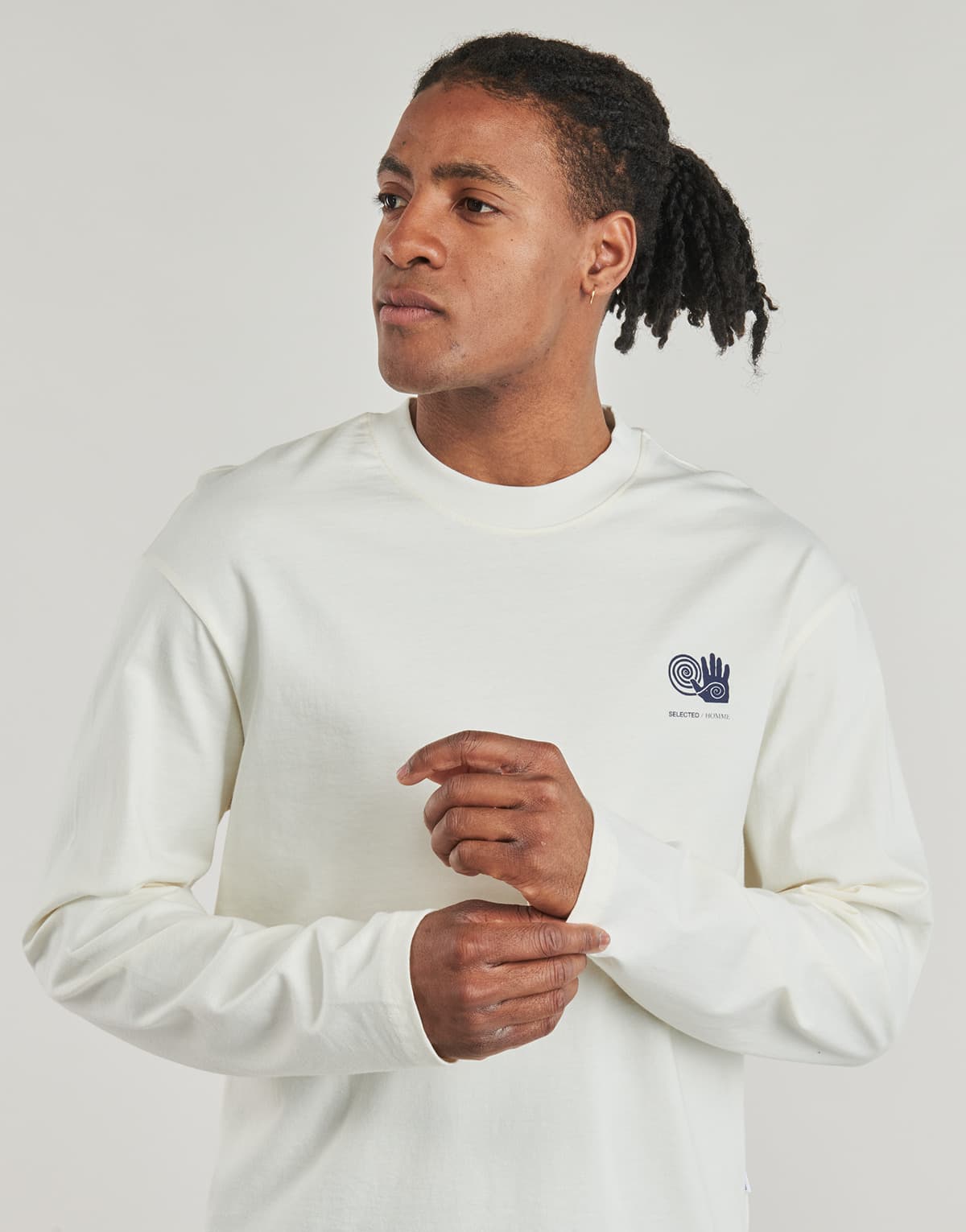 Men's T-Shirts Selected Beige