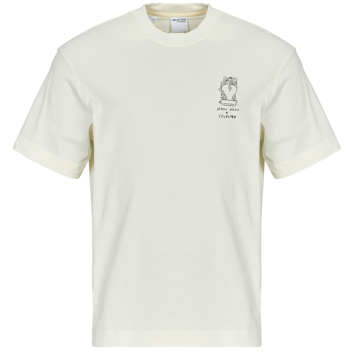 T-shirt με κοντά μανίκια Selected SLHRELAXNIC
