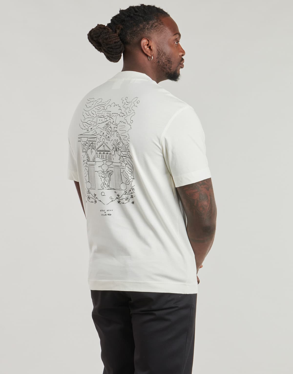 Men's T-Shirts Selected Beige