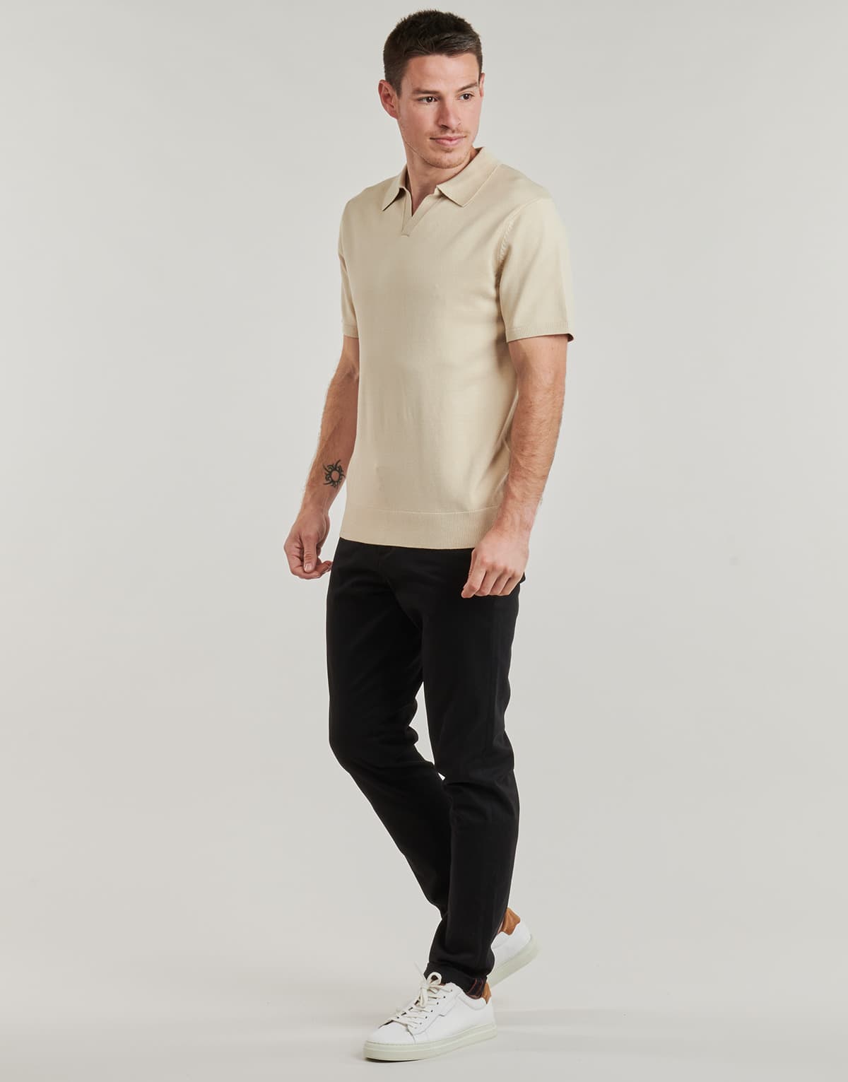 Men's Polo Shirts Selected Beige