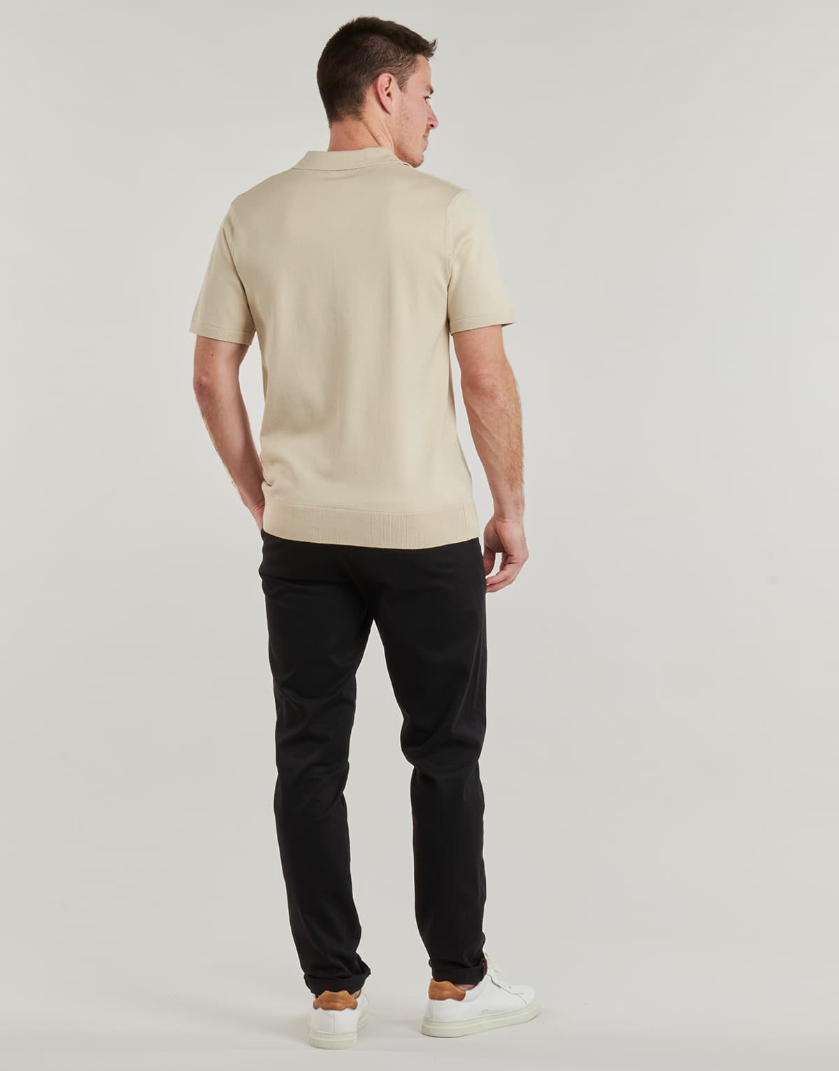 Men's Polo Shirts Selected Beige