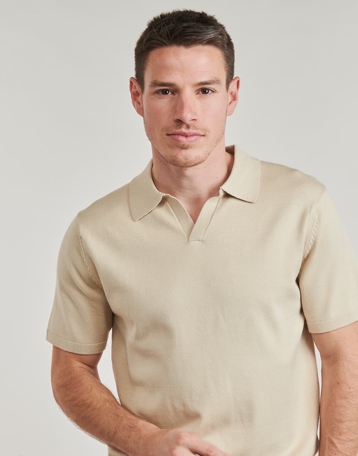 Men's Polo Shirts Selected Beige