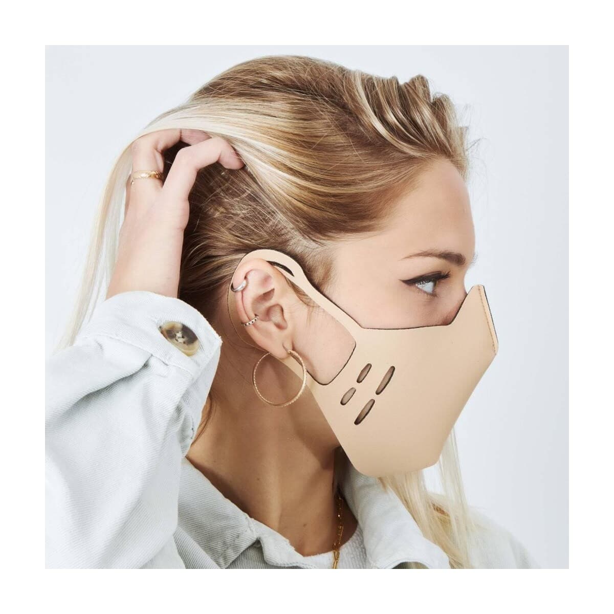 Men's Scarves Save My Bag Beige