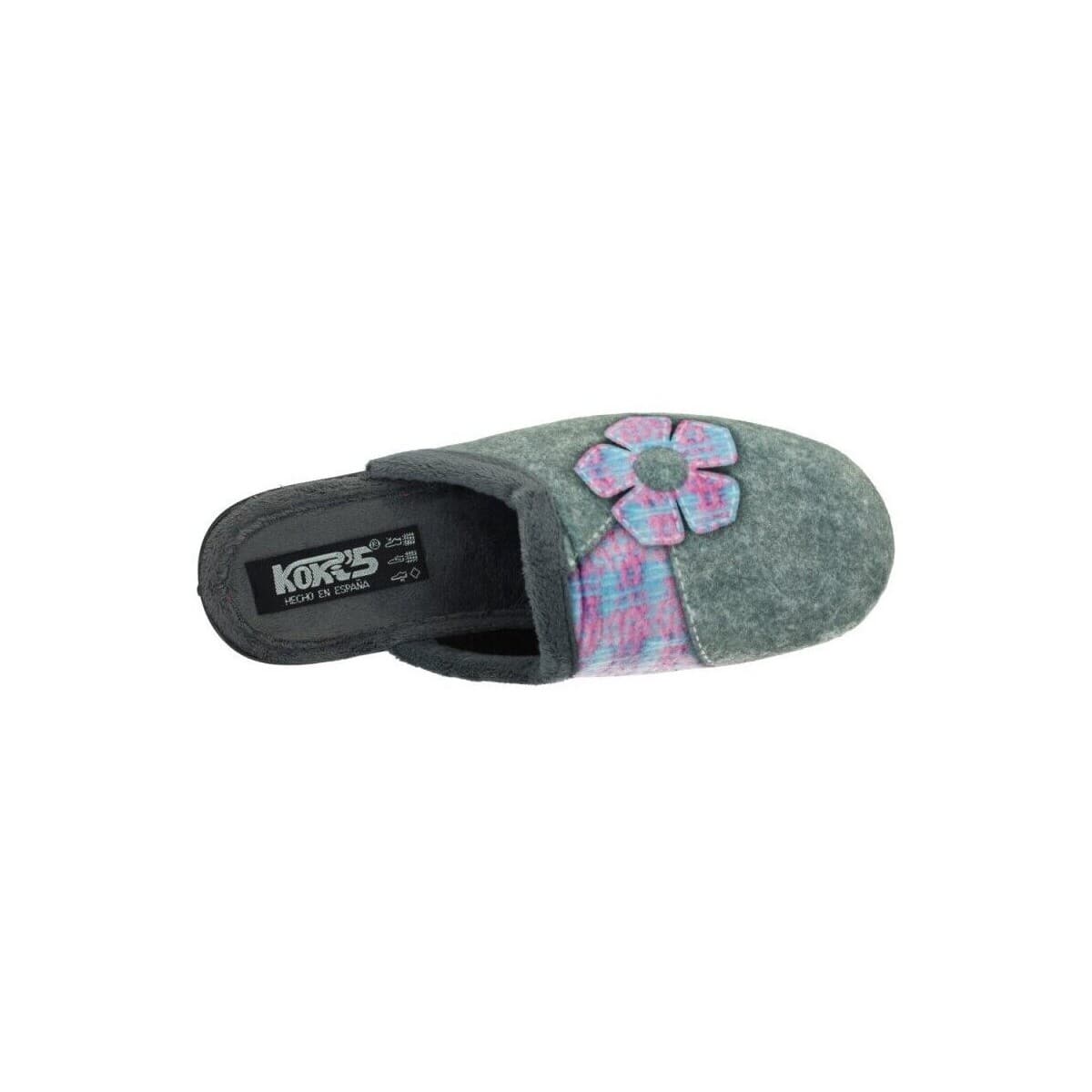 Women's House Slippers Kokis Gray