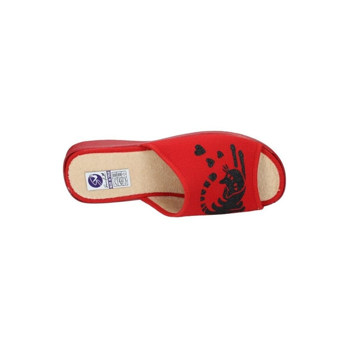 Women's House Slippers Sandali Red
