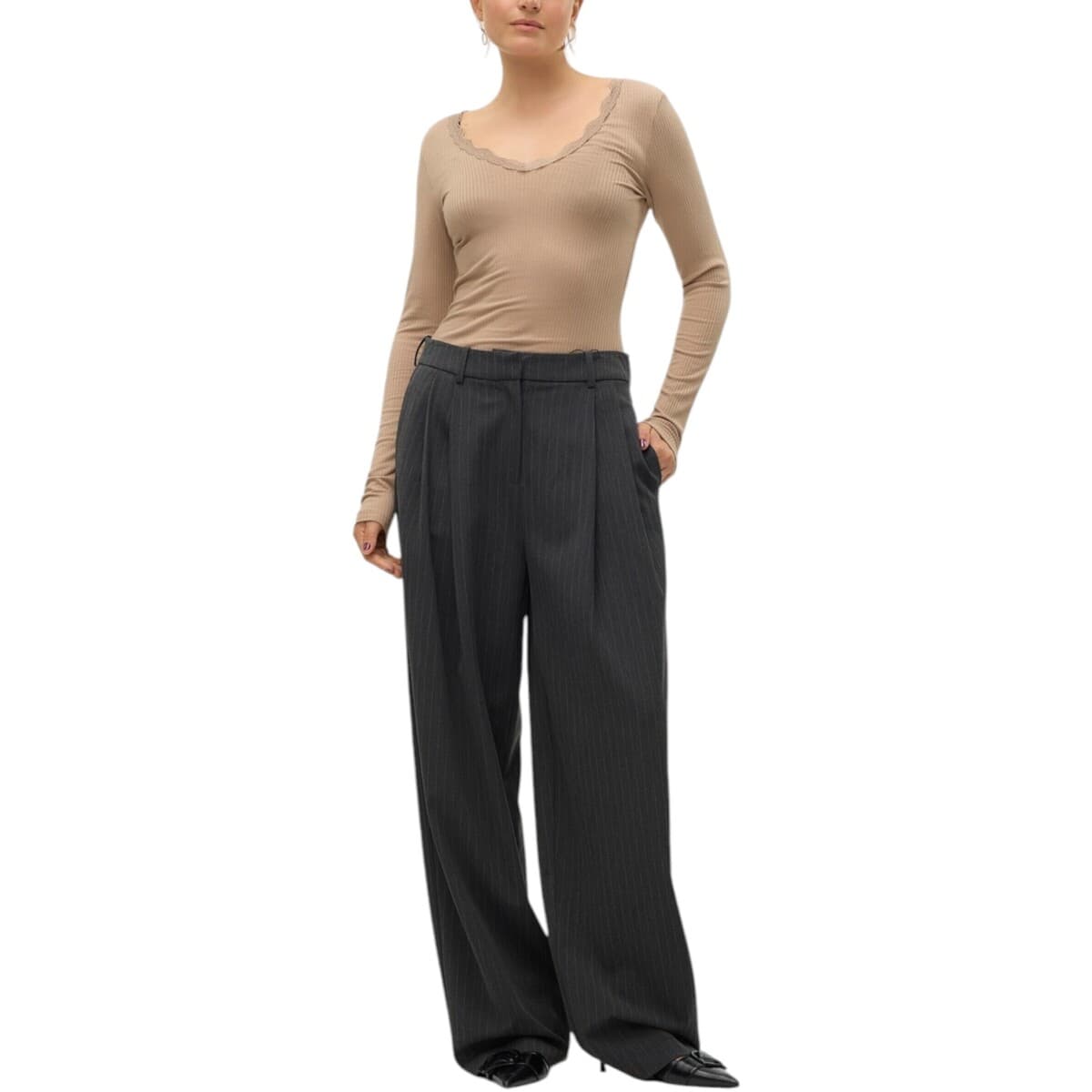 Women's Pants Vero Moda Gray